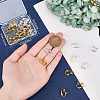 Beebeecraft 36Pcs 2 Colors Brass Clip-on Earring Findings KK-BBC0016-11-3