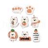 Cat Theme Resin Cabochons CRES-E003-04-1