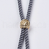 Nylon Twisted Cord Bracelet Making X-MAK-F018-07G-RS-3