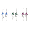 3 Pairs Alloy & Brass & Acrylic Dangle Earrings EJEW-TA00434-1
