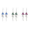 3 Pairs Alloy & Brass & Acrylic Dangle Earrings EJEW-TA00434-1