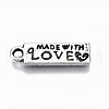 Tibetan Style Alloy Pendants TIBEP-N009-062AS-RS-3