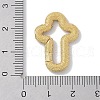 Rack Plating Brass Micro Pave Cubic Zirconia Twister Clasps KK-NH0002-13G-01-3