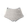 Non-Tarnish 304 Stainless Steel Pendants STAS-D048-01P-02-1