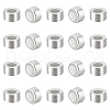 BENECREAT 50Pcs 925 Sterling Silver Spacer Beads FIND-BC0005-07B-1