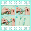 SUNNYCLUE DIY Iron Bar Beadable Keychain Making Finding Kit DIY-SC0025-45-3