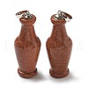 Synthetic Goldstone 3D Pendants G-K385-10P-03-1