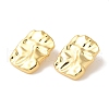 Rack Plating Brass Stud Earrings EJEW-B062-24G-1