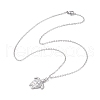 Ion Plating(IP) 201 Stainless Steel Tortoise with Starfish Pendants Necklaces NJEW-JN04283-02-1