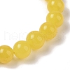 8mm Round Dyed Natural Jade Imitation Beeswax Braided Bead Bracelets for Women Men BJEW-C067-01B-05-3