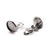 Non-Tarnish 316 Stainless Steel Clip-on Earring Findings X-STAS-I187-02C-P-3
