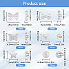 SUNNYCLUE 7 Styles ABS Plastic Imitation Pearl Beads KY-SC0002-17-2
