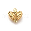 Brass Connector Charms KK-E792-13G-1
