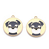 Eco-Friendly Alloy Enamel Pendants ENAM-Q437-053-NR-2