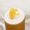 Flower Alloy Multilayer Necklace & Stud Dangle Earring & Chain Bracelet & Rings Sets FS-WGF7DE4-01-3