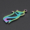 Ion Plating(IP) 201 Stainless Steel Pendants STAS-R111-JA541-2
