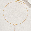 Stylish Stainless Steel Infinity Cross Pendant Necklaces for Women's Daily Wear and Parties YZ7954-5