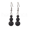 3 Pairs 3 Styles Natural Mixed Stone Dangle Earrings EJEW-JE06134-4