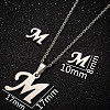 201 Stainless Steel Pendant Necklaces & Stud Earrings Sets WG00841-19-1