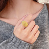 Round Beaded 925 Sterling Silver Adjustable Cuff Rings for Women FS-WG03D1A-02-2