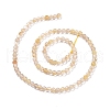 Natural Gold Rutilated Quartz Beads Strands X-G-C009-C04-3