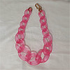 Frosted Acrylic Chunky Twisted Chain Necklacs for Women FS-WG1B9A7-05-1