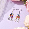 Glass Dangle Earrings EJEW-JE05988-2