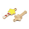 Alloy Enamel Pendants ENAM-CJC0015-08C-KCG-2