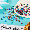 180Pcs 9 Colors 2-Hole Drawbench Glass Seed Beads SEED-TA0001-06-5
