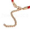 12Pcs 12 Colors Polyester Bracelets BJEW-P340-10G-4