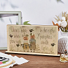Wood Earring Display Card Holders ODIS-WH0072-01-5