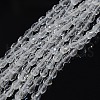 Teardrop Crystal Glass Beads Strands X-GLAA-F022-C01-2
