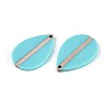 Opaque Resin & Wood Pendants RESI-T057-47A-2