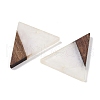 Resin & Wood Pendants WOOD-F015-06G-2