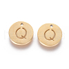 Ion Plating(IP) 304 Stainless Steel Charms STAS-I120-10Q-G-1