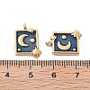304 Stainless Steel Enamel Pendants STAS-Z121-41G-2