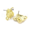 Rack Plating Alloy Stud Earring Finding FIND-C053-03G-01-2