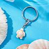 Turtle Dyed Synthetic Turquoise Keychain KEYC-JKC00962-02-2