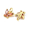 Rack Plating Brass Inlaid Cubic Zirconia Charms KK-G394-03G-4