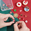 AHADERMAKER 18Pcs 9 Styles Christmas Theme Handmade Lampwork Beads GLAA-GA0002-10-3