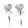 Non-Tarnish 304 Stainless Steel Stud Earring Settings STAS-J031-12-2