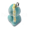 Flocky Resin Pendants FIND-S001-08E-2
