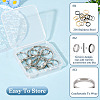  12Pcs 6 Size 201 Stainless Steel Grooved Finger Ring Settings RJEW-TA0001-06P-12