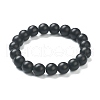 Matte Round Glass Beads Stretch Bracelets for Teen Girl Women BJEW-A117-D-23-2