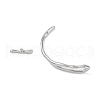 Brass Toggle Clasps KK-U020-07P-2