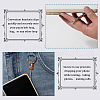 Gorgecraft 2Pcs Leather and Zinc Alloy Mobile Phone Finger Rings AJEW-GF0010-08B-4