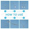 SUNNYCLUE DIY Star & Moon Link Chain Necklaces Kits DIY-SC0014-61G-4