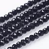 Crystal Glass Beads Strands GLAA-D032-3.5x2.5-14-1