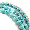 4Pcs 4 Style Synthetic Turquoise Beaded Stretch Bracelets SET BJEW-TA00377-4