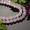 Faceted Natural Rose Quartz Gemstone Bead Strands G-J331-01-8mm-3